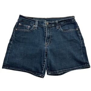 Levi Strauss Co Women's Denim‎ Shorts Dark Wash Stretch Size 28 Inseam 5.5"